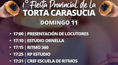 ¡Sorpresa en Esquina! La Fiesta de la Torta Carasucia se hace HOY, domingo 11 de octubre