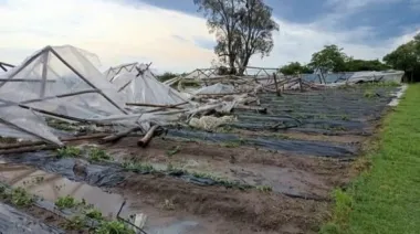 Un fuerte temporal provocó destrozos en Lavalle y afectó a productores