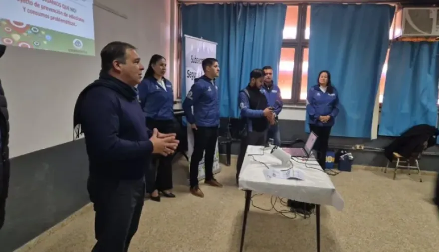 Esquina- El subsecretario de Seguridad Ciudadana encabezó jornadas de prevención en escuelas