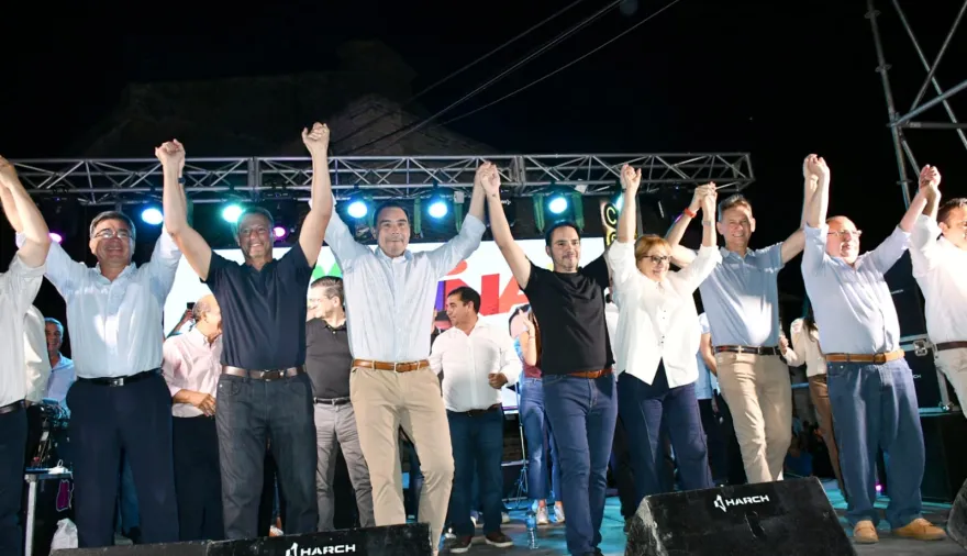 Vamos Corrientes presentó en Esquina a sus candidatos con el acompañamiento de Gustavo y Juan Pablo Valdés