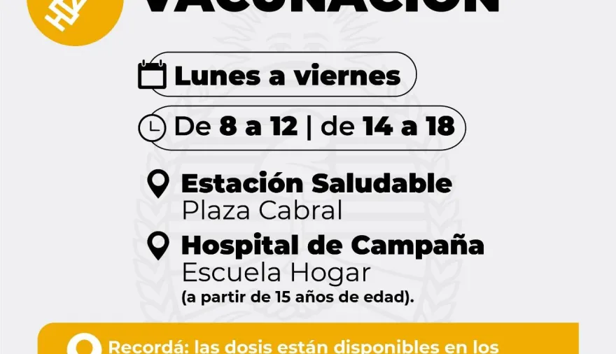 Salud Pública recomienda completar el calendario de vacunación