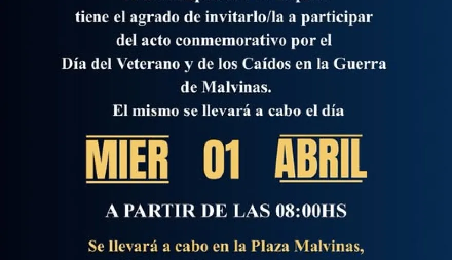 Esquina: Acto Conmemorativo – Día del Veterano y de los Caídos en la Guerra de Malvinas