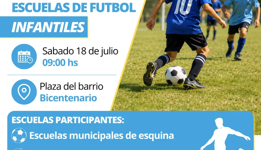 Esquina será sede del Segundo Encuentro Municipal de Escuelas de Fútbol Infantil