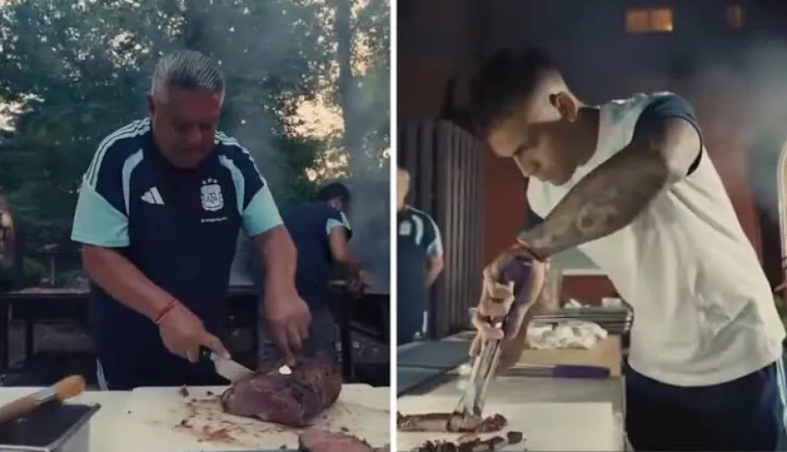 Risas, música y foto grupal: así fue el último asado de la Selección Argentina antes de la final contra España