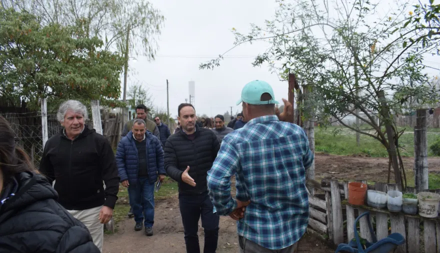 Prevención ante El Niño: Hormaechea supervisó trabajos en el barrio Los Chacales