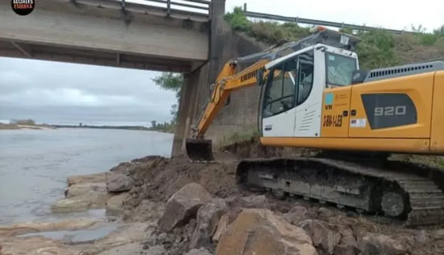 Refuerzan el puente Santa Rosa con obras preventivas ante un posible impacto de El Niño