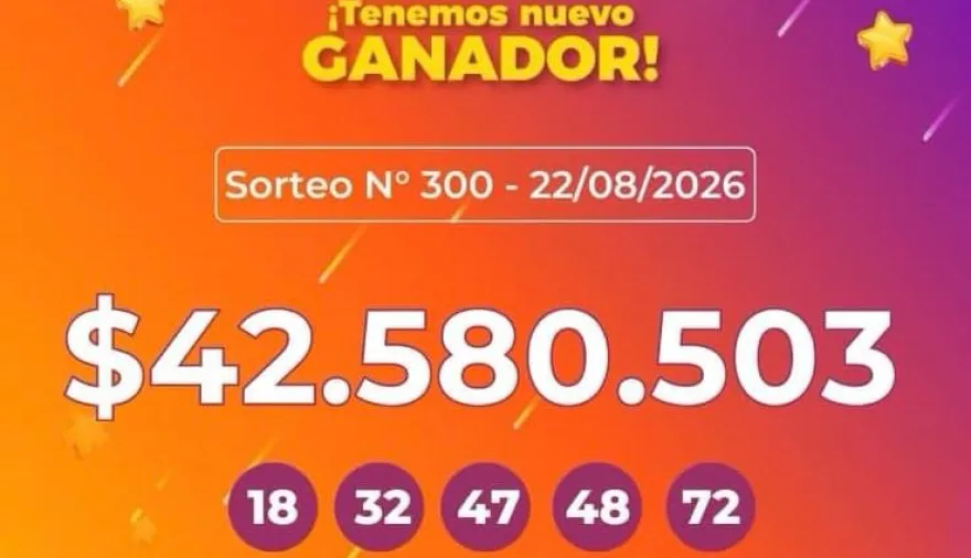 Esquina tiene un nuevo millonario: ganó más de $42 millones en la Poceada