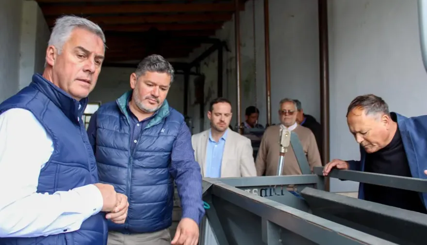 Olivetti recibió al ministro de Producción y mostró los avances del Matadero Municipal de Esquina