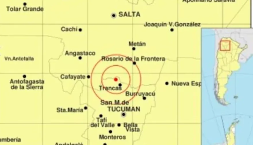 Tembló fuerte en Tucumán: un sismo de magnitud 5 sacudió el norte y se sintió en otras provincias