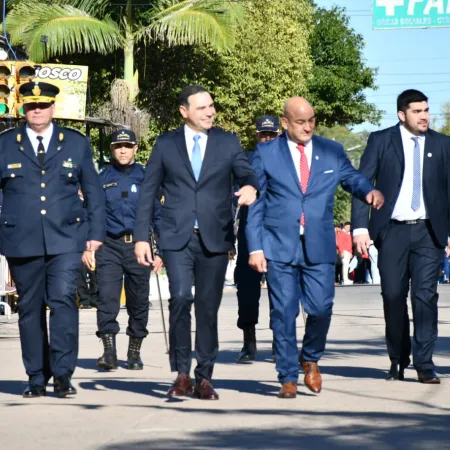 Valdés acompañó al pueblo de San Luis del Palmar en un nuevo aniversario de su fundación