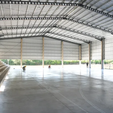 El Gobierno impulsa el deporte con la construcción de un polideportivo semicubierto en Santa Ana