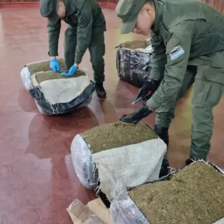 La Gendarmería secuestra 105 kilos de marihuana y cocaína enviados en encomiendas