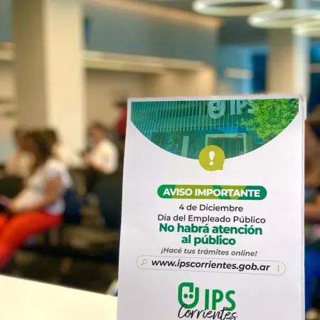 Rige asueto administrativo por el Día del Empleado Público en Corrientes