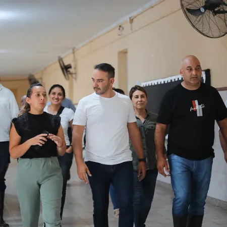 Juan Pablo Valdés en San Luis del Palmar: "Juntos vamos a salir adelante"