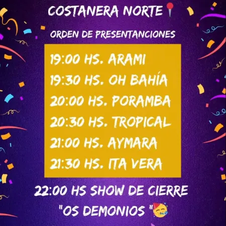 Domingo en Costanera Norte de Carnaval y roda en la playa