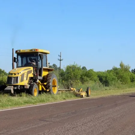 Esquina: Mejoran la visibilidad en la ruta con trabajos de limpieza y desmalezado