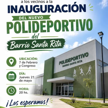 Goya: Inauguración nuevo polideportivo barrio Santa Rita