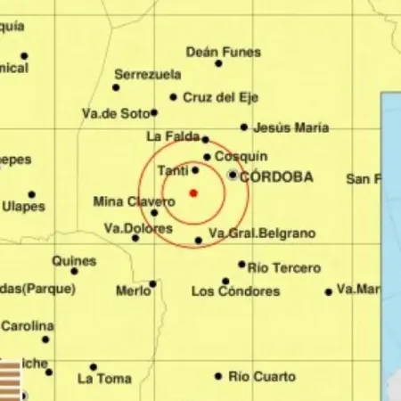 Sismo de magnitud 4.0 se percibió en Córdoba durante la madrugada de este miércoles