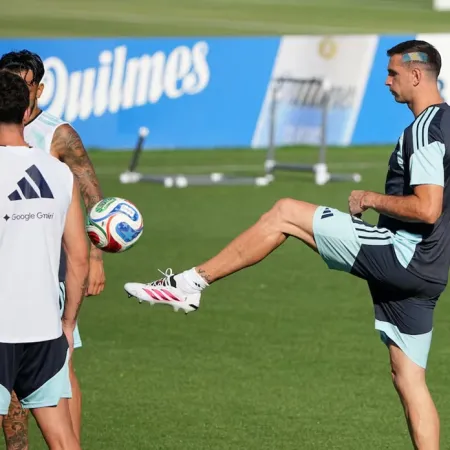 La Selección argentina ultima su preparación antes del choque decisivo frente a Suiza