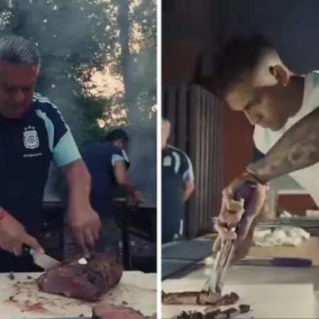 Risas, música y foto grupal: así fue el último asado de la Selección Argentina antes de la final contra España