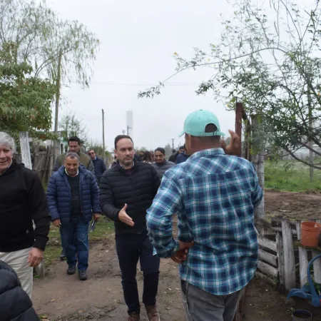 Prevención ante El Niño: Hormaechea supervisó trabajos en el barrio Los Chacales
