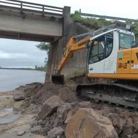 Refuerzan el puente Santa Rosa con obras preventivas ante un posible impacto de El Niño