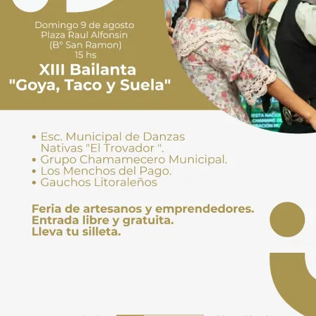 Goya: El barrio San Ramón será sede de una nueva edición de la bailanta "Goya Taco y Suela"