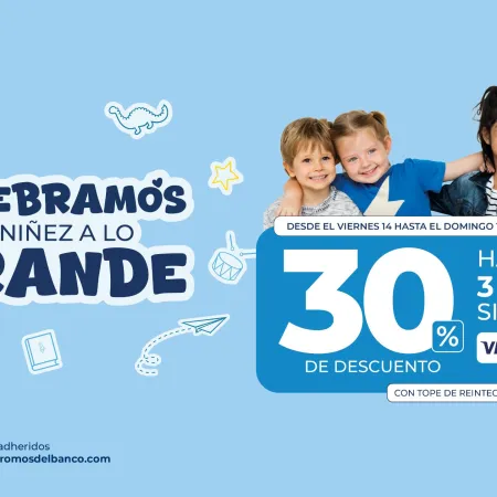 El Banco de Corrientes celebra la niñez a lo grande: hasta 30% de descuento y 3 cuotas sin interés
