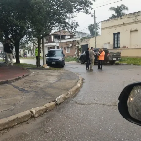 Esquina: accidente en San Martín y Mancini dejó daños materiales