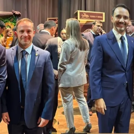 Olivetti acompañó a Ituzaingó en su aniversario y compartió el festejo junto a Valdés