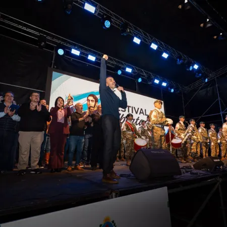 Juan Pablo Valdés estuvo en Yapeyú para homenajear a José de San Martín