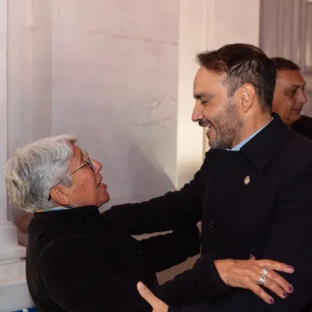 Valdés celebró su cumpleaños en San Luis del Palmar junto a la comunidad