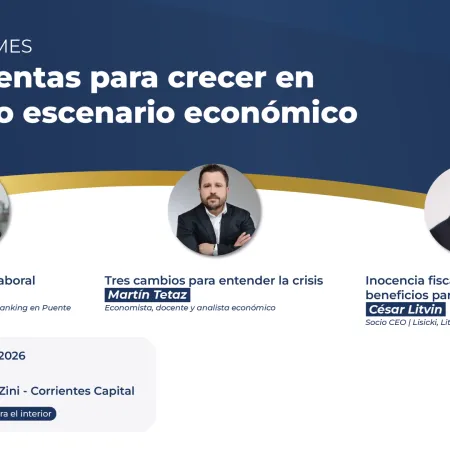 Jornada PyMES: Con disertantes de renombre, el Banco de Corrientes invita a conversar sobre el nuevo escenario económico