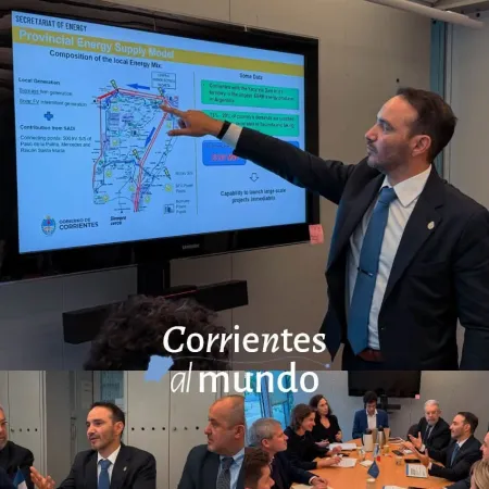 La energía que Corrientes necesita para dar el próximo salto: Valdés llevó su plan a Francia