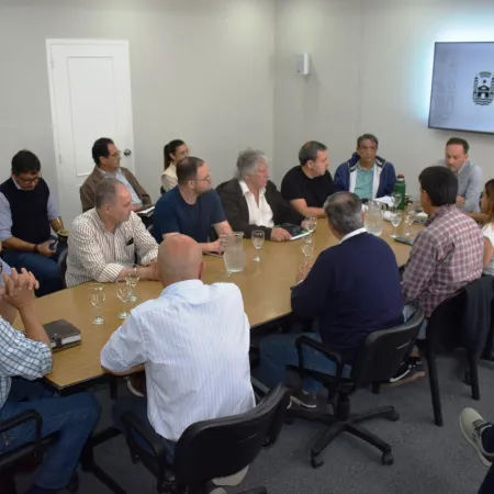 Reunión del Comité Operativo de Emergencia de Goya ante la creciente del río