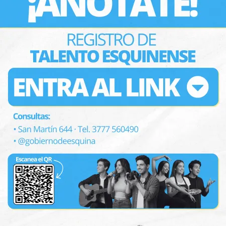 Esquina convoca a sus artistas para integrar el Registro de Talentos Locales